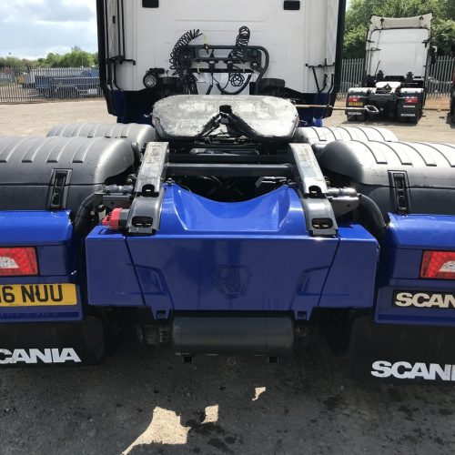 Scania R580 V8 Euro 6 Topline 6x2 Tractor Unit Rear Truck Bed View