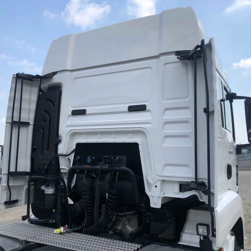 Brand New White MAN Tractor Unit Rear View