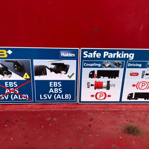 Safe truck connections stickers