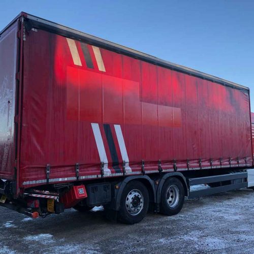 red man lorry exterior rear right