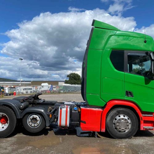 Scania R450 High Roof New Generation 6x2 Tractor Unit 2018 Green Side-View